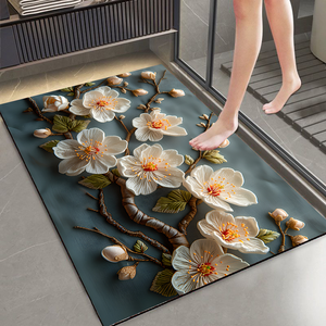 שטיח אמבטיה חדש, בטוח, גדול, ייבוש מהיר, עמיד למים, נגד החלקה, שטיח רצפה לאמבטיה, שטיח נגד החלקה - Product Image 3