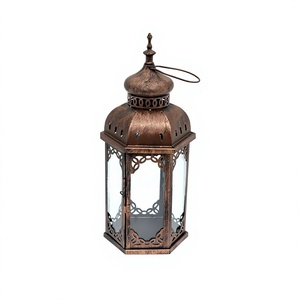 Moroccan Lantern Vintage Candle Holder Home Decor Metal Craft Ornament Wind Lantern Moroccan Lantern - Product Image 1