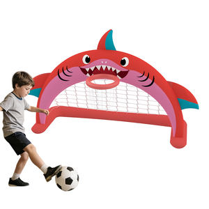 Ensemble de panier de basket-ball et de but de football gonflable 2 en 1 pour le sport en plein air, jouets en PVC pour enfants, bébés et tout-petits - Product Image 1