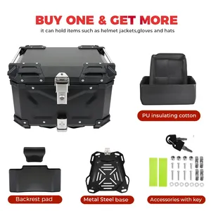 Boîte de rangement pour moto en aluminium CNC, coffre de toit, bagages de voyage pour <span class=keywords><strong>BMW</strong></span> R1200gs Adventure <span class=keywords><strong>1200</strong></span> <span class=keywords><strong>Gs</strong></span> R1250GS ADV - Product Image 2