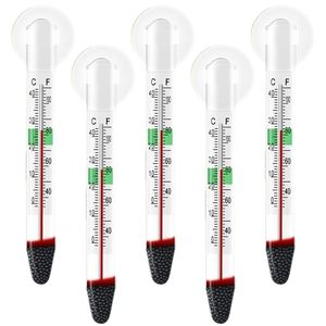 Thermomètre flottant en verre pour aquarium avec ventouse, thermomètre pour aquarium, sans danger pour les poissons d'eau douce et d'eau salée - Product Image 2