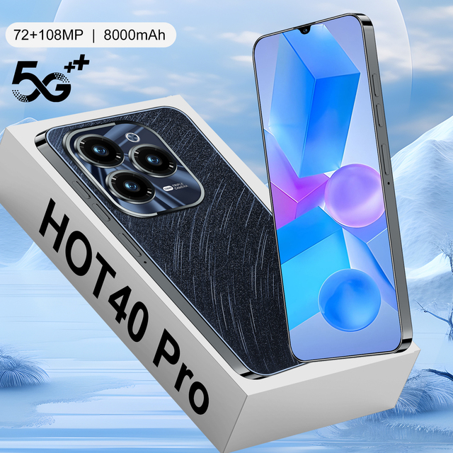 Promotion Custom Unlocked Original Hot 40 Pro Android 13.0 Gaming Smartphone 16GB + 1TB Dual Sim Mobile Phones