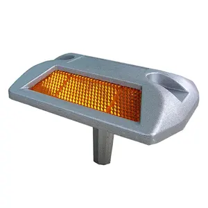 Optical Design Road Reflectors Tape Flasher Roadway Safety 3M PMMA Pavement Cat Eye Aluminum Reflective Road Stud