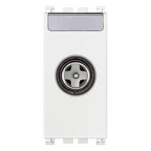 Prise TV/SAT anti-batterie directe blanche 4,1 x 2,8 x 5,3 cm pour connexion satellite - Product Image 1