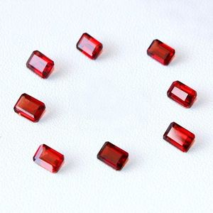 พลอยโกเมนสีแดงโมซาบิคิวธรรมชาติ6X8mm เจียระไนแบบละเอียดคุณภาพสูงสำหรับการทำเครื่องประดับ | IGI - Product Image 1