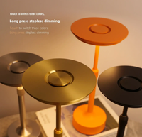 Nouvelle lampe de table rétractable en forme de I transfrontalière veilleuse de chevet charge tactile Restaurant lampe d'ambiance de bureau pour chambre