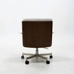 Silla Minimalista de Metal, Silla Giratoria de Cuero, Silla de Salón Deslizante |   Silla Ejecutiva de Lujo para Sala de Estar, Dormitorio, Villa, Hotel, Penthouse - Product Image 6