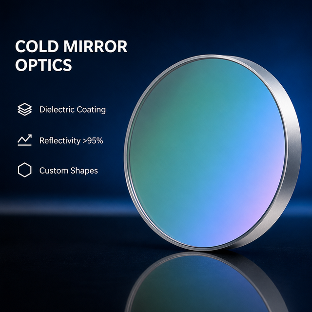 Super Smooth Cold Mirror Optics Optical Flat Mirror High Reflectance Dielectric Coated Precision Mirror for Projector