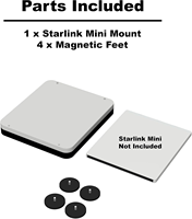 Starlink Mini Halterung 66mm Hochleistungs-Magnetkit Stoßfeste ABS Stabile Innen- und Außenhalterung für Auto Wohnmobil LKW Boot OEM/ODM