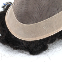 Perruque afro bouclée de 25 mm # Prothèse capillaire indienne 1B à base fine en mono, densité 130%, durable