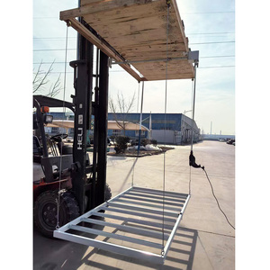 Topreasty trên không nhà để xe nâng lưu trữ giá 4x8 ft Heavy-Duty 300lbs trọng lượng đen kim loại nhà để xe Trần giá - Product Image 1