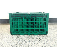 Caisse pliable en plastique PP robuste et empilable, panier en maille recyclable pour le stockage des légumes et des fruits