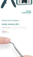 Kit de manucure en acier inoxydable durable, coupe-ongles à bec d'aigle biseauté et angulaire, ouverture large, anti-éclaboussures