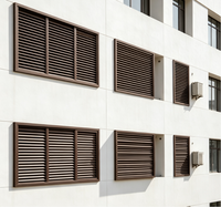 Système de ventilation à lamelles en Z fixées pour mur-rideau de grande portée OEM ODM, lamelles décoratives extérieures en aluminium à économie d'énergie