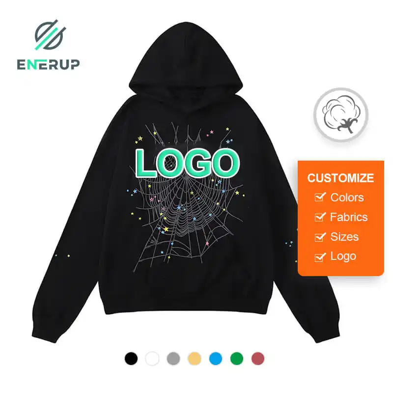 Enerup özel logo kazak hoodies unisex S P 55555der örümcek hoodie 1:1 erkekler hoodie
