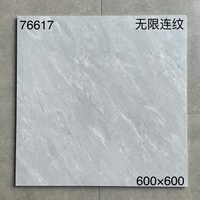 Carreaux de sol de salle de bain 600x600mm gris mat aspect pierre porcelaine céramique pour sol et mur, nouveau design pour mur de salle de bain