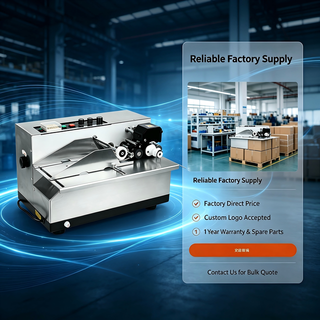 WD-380B Stainless Steel Batch Expiry Date Printer Electric Automatic Solid Ink Wheel Date Coding Machine for Paper Cartons 300