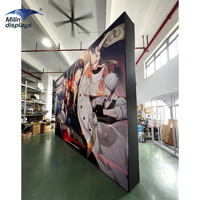 Mur d'exposition personnalisé pour événements, stand en aluminium, panneau publicitaire pop-up