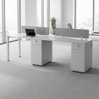 Bureau en panneaux de bois pour grands espaces, poste de travail moderne en bois pour bureau, bureaux modulaires