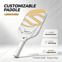 Raquette de pickleball en fibre de carbone texturée T700, noyau en nid d'abeille PP, raquette de pickleball à haute rotation pour les joueurs de pickleball avancés