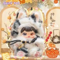 Vente en gros : Boîte mystère en PVC et peluche de la série Printemps Baby Three Little Bubble Fury, figurine mignonne, ornement de mode, cadeau, en stock