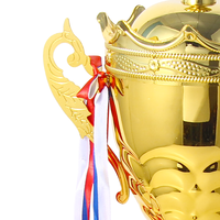 Souvenir de haute qualité grand trophée en métal tasse personnalisé champion d'or métal grand trophée prix compétitions sportives énorme trophée