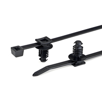 Attaches de fixation pour câbles FT10-L/2 pièces avec clip de câble / Boucle de fixation séparée pour faisceau de câblage automobile / Support de câble style Hellermann