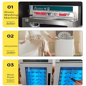 Machine intégrée professionnelle de lavage, séchage et désinfection de chaussures pour les services de blanchisserie - Product Image 2