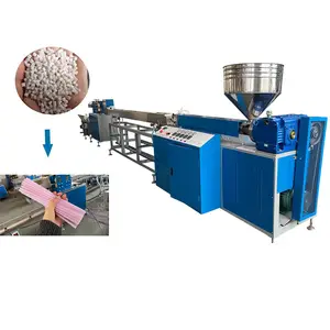 One Two Three Colors 36.5/1 PP Straw Making Machine 1000pcs/min Juice Straw Machine Make Plastic PP PLA Straws