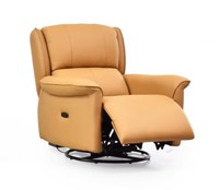 Fauteuil inclinable électrique en cuir, moderne et fonctionnel, pour salon, siège inclinable électrique réglable, vente en gros