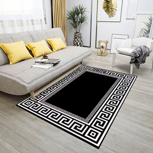 <span class=keywords><strong>Tapis</strong></span> de prière moderne en polyester robuste <span class=keywords><strong>tapis</strong></span> antidérapant <span class=keywords><strong>noir</strong></span> <span class=keywords><strong>et</strong></span> <span class=keywords><strong>blanc</strong></span> pour la décoration intérieure fabriqué à la machine - Product Image 5