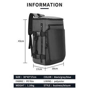 OMASKA กระเป๋าดัฟเฟิลสำหรับเดินทาง,กระเป๋ามีสายสะพายแฟชั่นกันน้ำได้ - Product Image 3