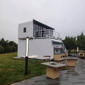 Двухуровневый модульный дом-кабина Apple для офиса, готовый к отгрузке, для глэмпинга на открытом воздухе, для путешествий и отдыха, контейнерный дом - Product Image 2