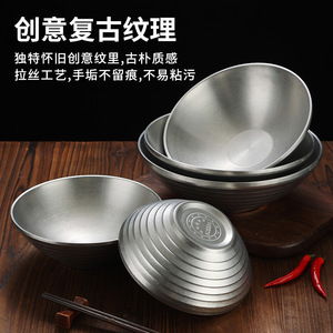 Stainless Steel Bowl Large Durable Hotel Use Conical Design Solid Color - Product Image 4