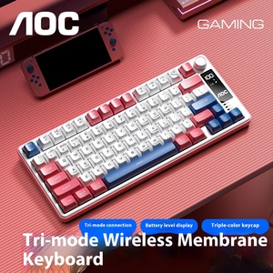 AOC <span class=keywords><strong>GK300</strong></span> Kablosuz Üç Modlu 2.4G RGB Arkadan Aydınlatmalı Oyun Klavyesi 78 Tuşlu İş Ofisi İçin - Product Image 3