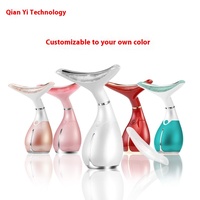 Instrument de beauté portatif d'ionophorèse d'ABS pour la machine tenue dans la main de traitement d'acné de levage et de massage de visage du cou V pour l'usage à la maison