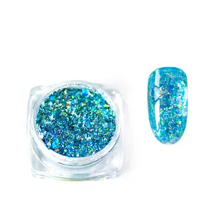 18 Colors Mixed Glitter Sequins Large Size Loose Pigment For Nail Decoration