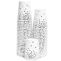 Assiettes à dessert en papier jetables modernes de 150 pièces 50 portions en argent Fournitures de fête pour mariages anniversaires Autres