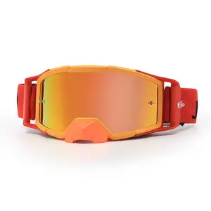 Wholesale Roll Off Custom Goggles Design Uv400 Compatible Anti-Slip Sports Eyewear Strap Motorcycle Dirt Bike Off-Road Goggles