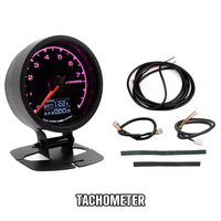 Pengukur Turbo Boost 7 Warna Baru untuk Mobil, Layar LCD Digital Multifungsi, Meter Balap GReddi, Temperatur Turbin, Temperatur Air, Temperatur Oli, 62mm 2.5 Inci