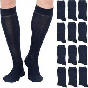 <b>Men's</b> Compression <b>Socks</b> Athletic <b>Long</b> <b>Socks</b> Knitted Sports Performance <b>Socks</b> Custom Logo for Running Basketball - Product Image 1