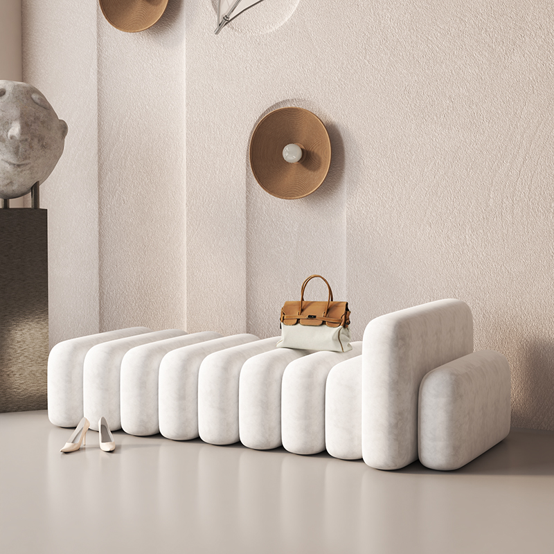 Blanco, 120*45*55 mm, reposabrazos alto en un lado