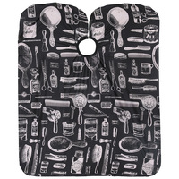 Cape de coiffure personnalisée avec motif imprimé, imperméable et anti-adhérente, pour adultes