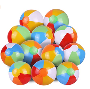 Jouet aquatique classique couleur arc-en-ciel pour fête d'anniversaire à la piscine, jeu de balle de plage amusant pour enfants garçons filles - Product Image 5