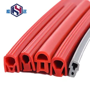 E-Type Hoge Temperatuur Bestendige Siliconen Rubber Afdichting Strip Voor Oven Deur E-Type Siliconen Rubber Afdichting Pakking