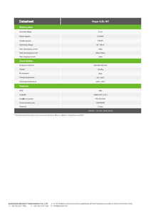 Batterie Growatt LiFePo4 Lithium Basse Tension 51.2V 5KWH Hope 5.0L-B1 IP20 pour système solaire - Product Image 3