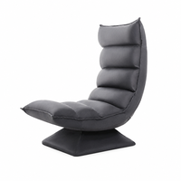 Fauteuil de salon moderne en cuir véritable durable et luxueux