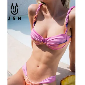 JSN Sexy swimwear two piece swimwear custom bathing suit for women bikini women swimsuit custom