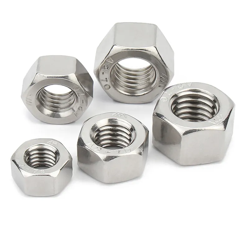 304 Stainless Steel Nut M27 M30 M33 M36 Thickened Hex Hexagon Nuts