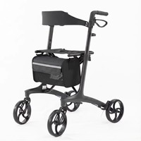 Fauteuil électrique pliable en fibre de carbone, hauteur réglable, transport facile pour personnes âgées, récupération et fitness